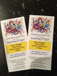 Hypnotist tickets