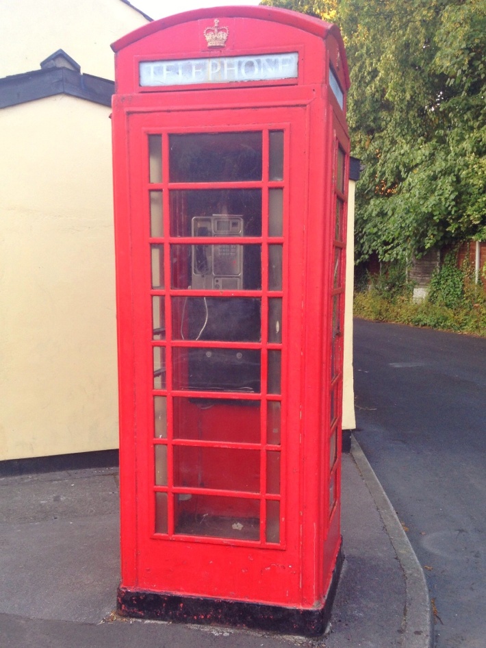iconic red phone box